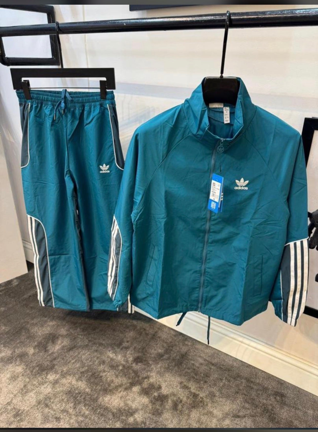 Adidas Originals Tracksuit – Teal Green Full Zip Jacket & Pants Set